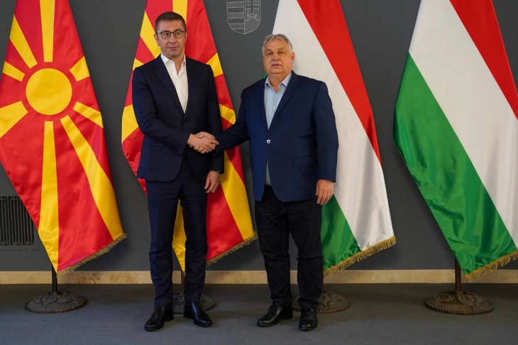 Мицкоски на средба со Орбан: Македонија и Унгарија градат силно стратешко партнерство, економијата е во фокусот