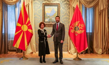 Montenegrin President Milatović in official visit to North Macedonia