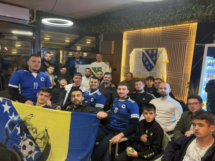 Kualifikimi i Bosnje e Hercegovinës në KB 2026 u festua edhe në Shkup