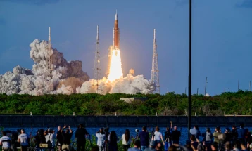 First manned lunar mission in over 50 years launches