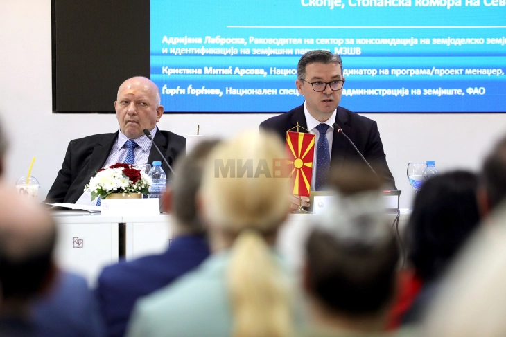 Трипуновски: Консолидацијата на земјиштето не е само реформа, туку и можност, процесот бара заеднички ангажман