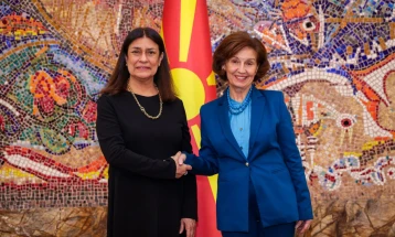 Siljanovska Davkova receives credentials of newly appointed Peruvian Ambassador Olivares