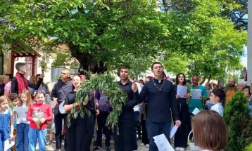 Лазарева поворка и каланди во центарот на Скопје по повод Лазарева сабота