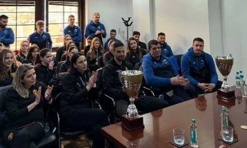 Освојувачите на Купот на ОФМ 2026 упатија благодарност до министерот Ристовски