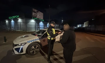 МВР: Седум лица приведени и три возила одземени во сообраќајна контрола во Скопје