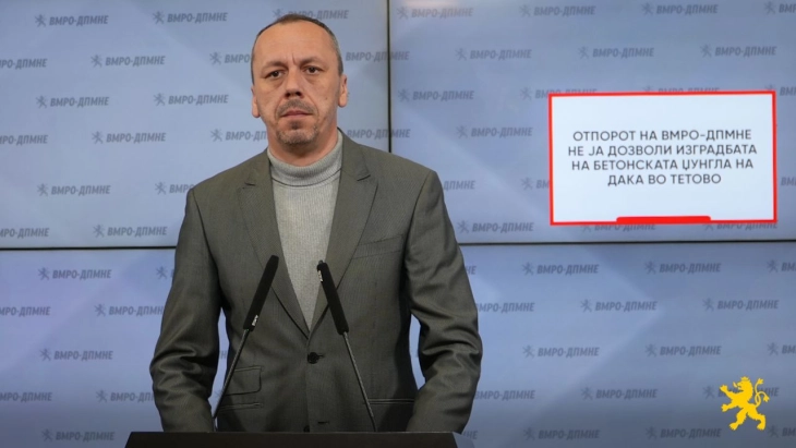 Петрушевски: Отпорот на ВМРО-ДПМНЕ не ја дозволи изградбата на бетонската џунгла на Дака во Тетово