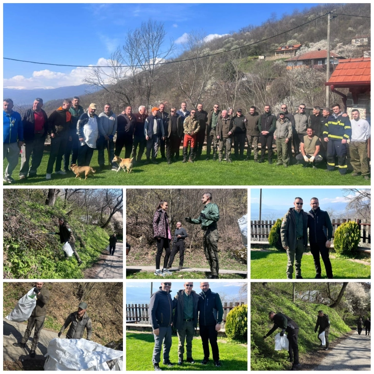 Во акција за подигнување фрлени отпадоци на патот Лешок–Варвара собрани пет тони отпад 