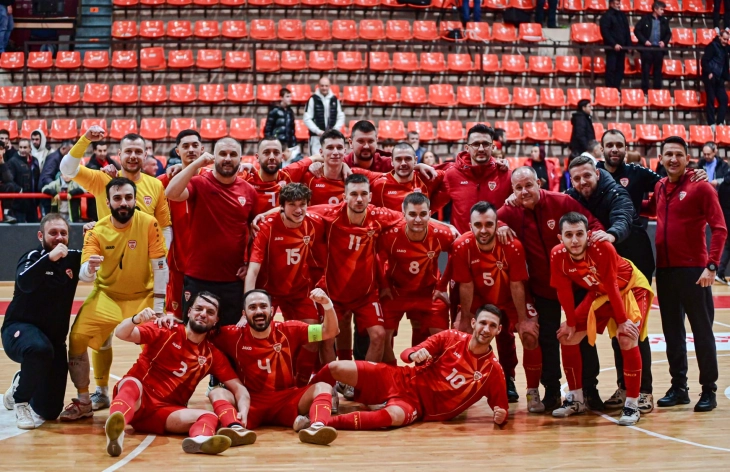 Втора победа за македонската футсал репрезентација