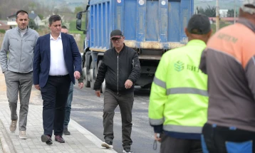 Комплетно реконструирана улицата „11“ во населеното место Кадино