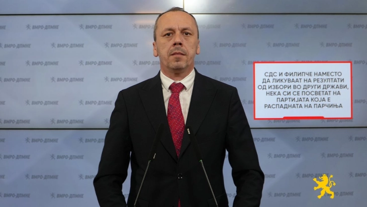 Петрушевски: СДС и Филипче наместо да ликуваат на резултати од избори во други држави, нека си се посветат на партијата која е распадната на парчиња