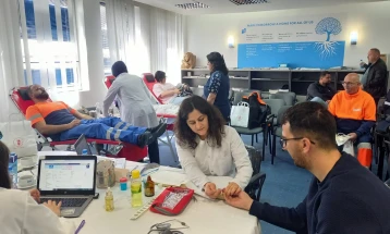 Во втората крводарителна акција годинава во Дебар, собрани 44 крвни единици