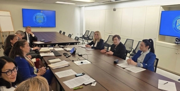 Dimitrieska Kochoska meets U.S. Treasury officials: Cooperation continues in public finance digitalization and modernization