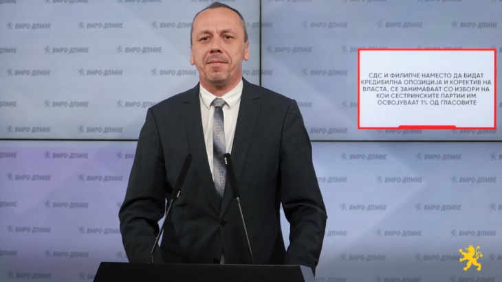 Петрушевски: СДС и Филипче наместо да бидат кредибилна опозиција и коректив на власта, се занимаваат со избори на кои сестринските партии им освојуваат 1 процент од гласовите