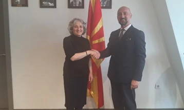 Средба на јавниот обвинител на РСМ, Савески, со холандската амбасадорка Џанел