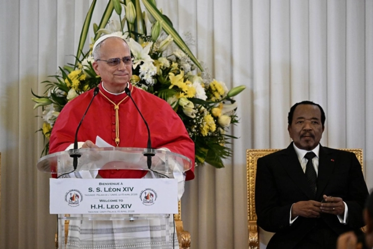 Папата Лав XIV изјави дека „богатите и моќните“ го загрозуваат мирот во Камерун