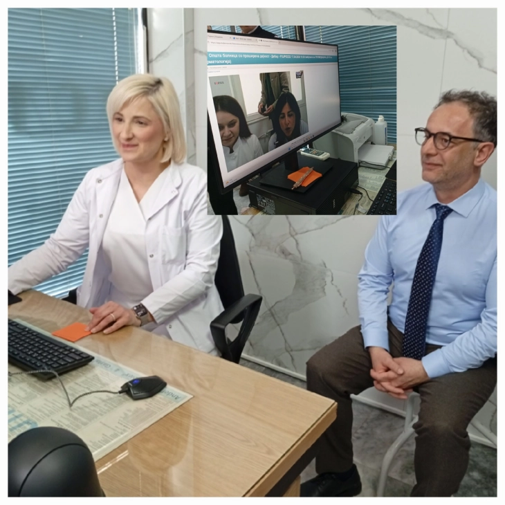 Ministri Aliu në Dibër e shënoi fillimin e pilot - projektit për telemjekësi në fushën e dermatovenerologjisë