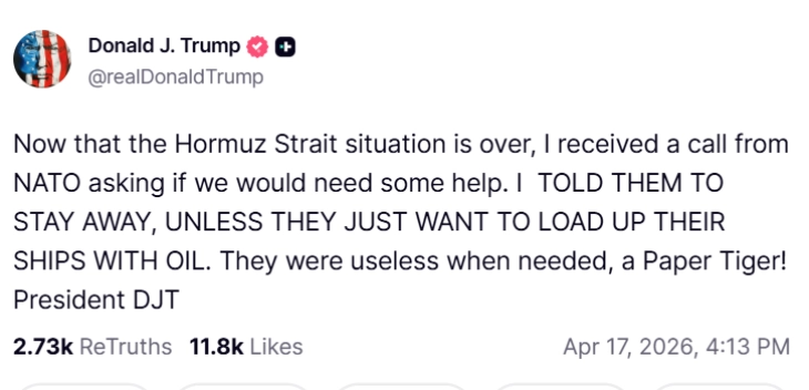 Трамп: НАТО сега нуди помош, беа бескорисни кога ни беа потребни