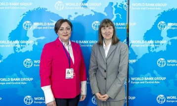 Dimitrieska-Kochoska meets World Bank officials: Support for reforms and development priorities confirmed