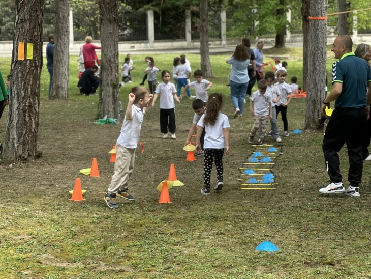 Децата на спортски настан кај претседателката, промоција на физичката активност и здравите навики