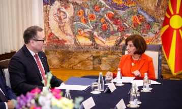 President Siljanovska Davkova meets Kazakhstan Minister Shakkaliyev, reaffirm friendly ties and commit to stronger economic cooperation